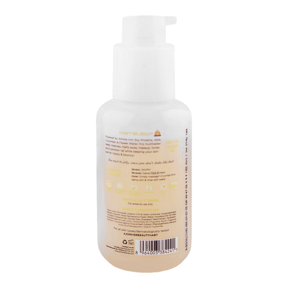 Her Beauty Soy Smoothie 4-In-1 Brightly Charged Jelly Cleanser, For Hydrates & Brightens Skin, 100ml - Image 2