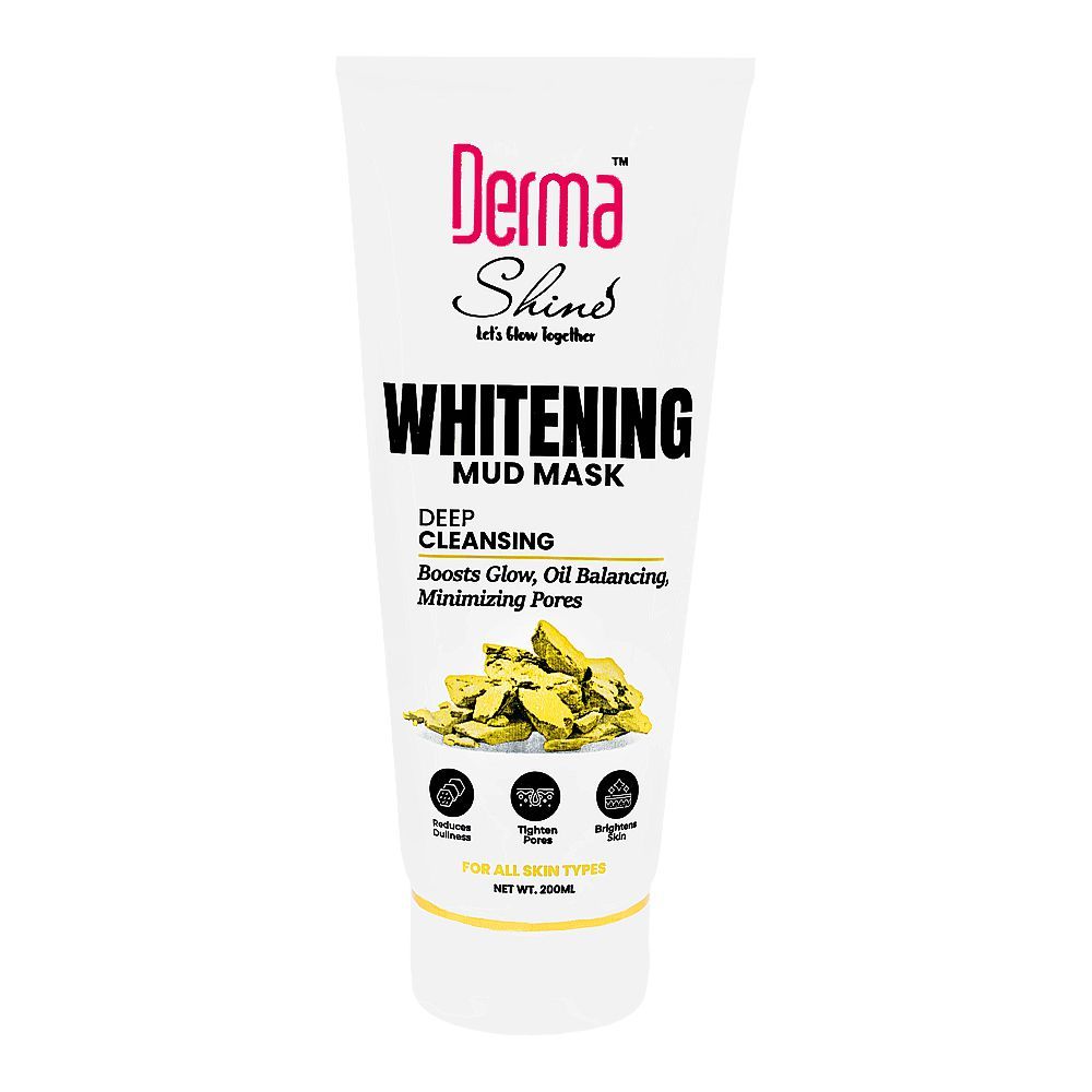 Derma Shine Deep Cleansing Whitening Mud Mask, For All Types Of Skin, 200g - Main Image