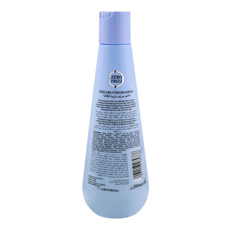 Zero Frizz Triple Butter Shampoo, Sulphate Free, For Frizzy Hair, 355ml - Image 2