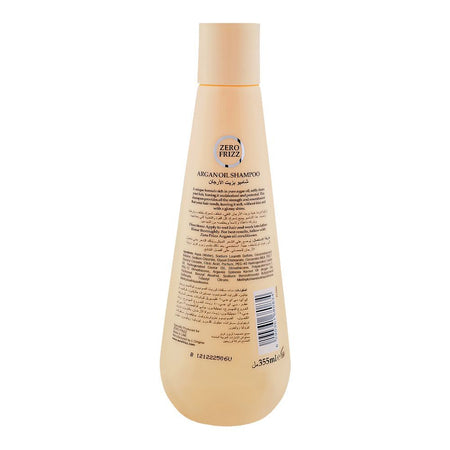 Zero Frizz Argan Oil & Panthenol Shampoo, For Dry & Dull Hair, 355ml - Image 2