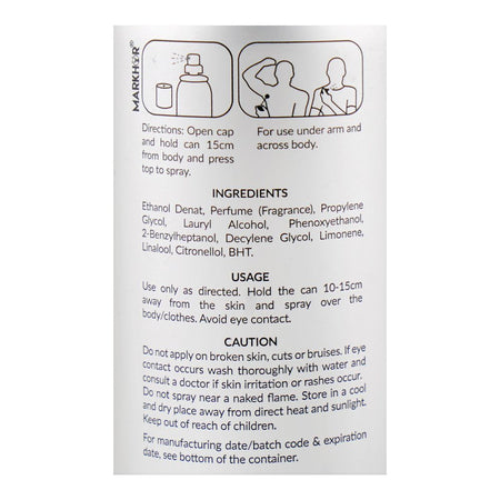 Markhor Delta No Gas Body Spray, For Men, 120ml - Image 4
