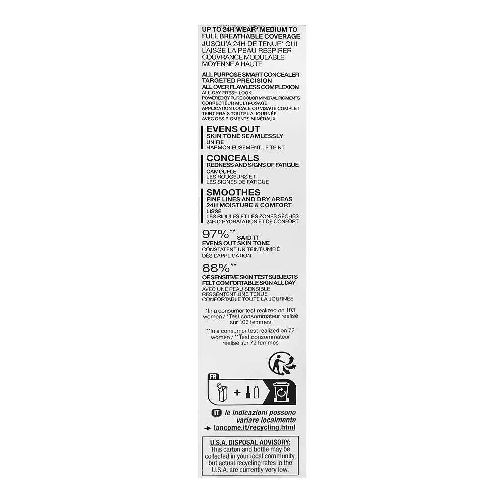Lancome Paris Teint Idole Ultra Wear All Over Concealer, 215 Buff N 023 Beige Aurore, For All Skin Types, 13ml - Image 5