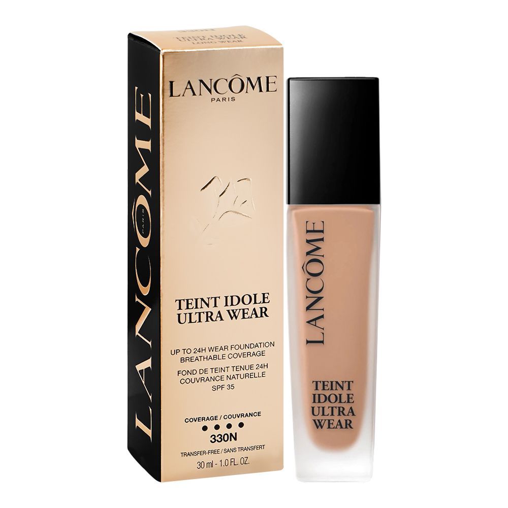 Lancome Paris Teint Idole 24H Ultra Wear Breathable Coverage Foundation, SPF35, Transfer-Free, 330N, 30ml - Main Image