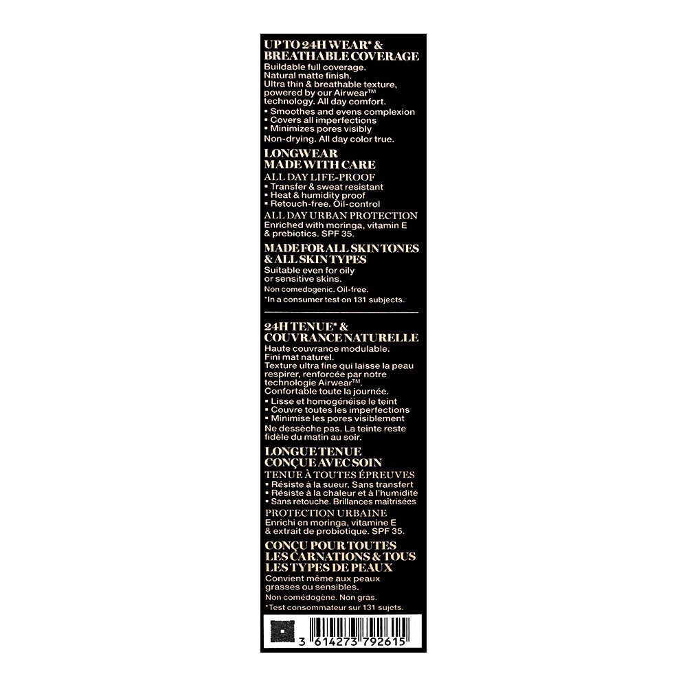 Lancome Paris Teint Idole 24H Ultra Wear Breathable Coverage Foundation, SPF35, Transfer-Free, 330N, 30ml - Image 3
