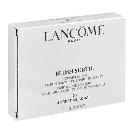 Lancome Paris Blush Subtil Powder Blush, 03 Sorbet De Corail, 5.1g - Image 5