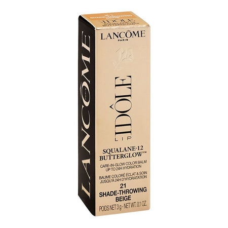 Lancome Paris Idole Squalane-12 Butter Glow Care-In-Glow Color Lip Balm, 21 Shade-Throwing Beige, 3g - Image 2