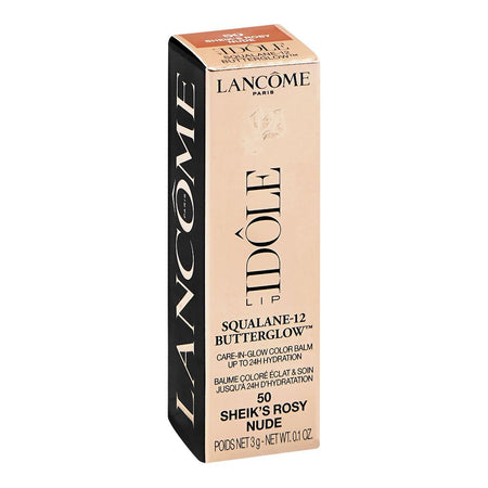 Lancome Paris Idole Squalane-12 Butter Glow Care-In-Glow Color Lip Balm, 50 Sheik's Rosy Nude, 3g - Image 2