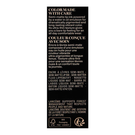 Lancome Paris L'Absolu Rouge Drama Ink Semi-Matte Lip Ink, 270 Peau Contre Peau, 6ml - Image 3