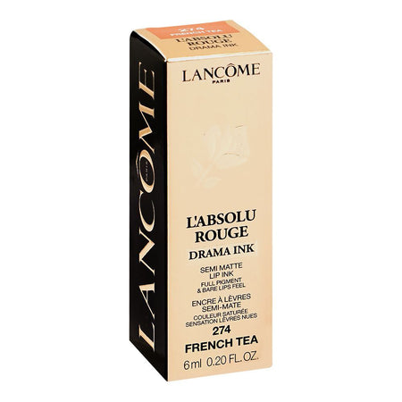 Lancome Paris L'Absolu Rouge Drama Ink Semi-Matte Lip Ink, 274 French Tea, 6ml - Image 2