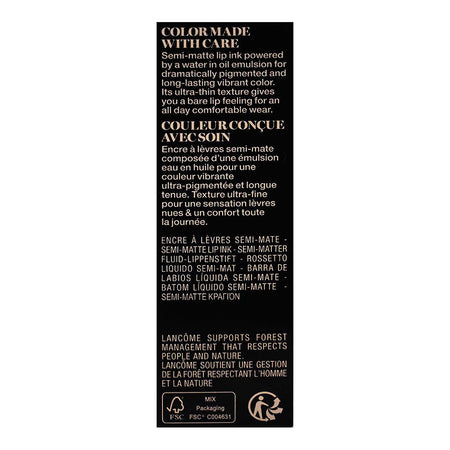 Lancome Paris L'Absolu Rouge Drama Ink Semi-Matte Lip Ink, 274 French Tea, 6ml - Image 3