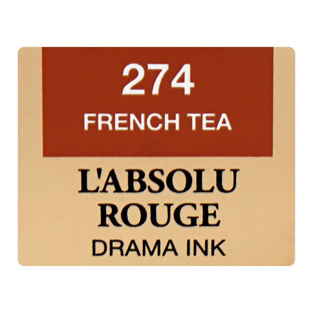 Lancome Paris L'Absolu Rouge Drama Ink Semi-Matte Lip Ink, 274 French Tea, 6ml - Image 6