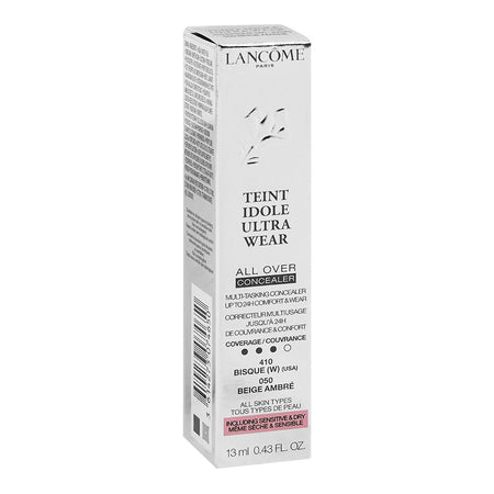 Lancome Paris Teint Idole Ultra Wear All Over Concealer, 410 Bisque W 050 Beige Ambre, For All Skin Types, 13ml - Image 2