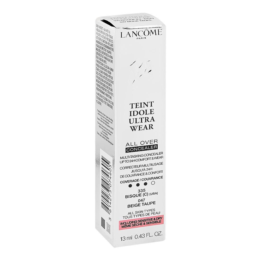 Lancome Paris Teint Idole Ultra Wear All Over Concealer, 335 Bisque C 047 Beige Taupe, For All Skin Types, 13ml - Image 2