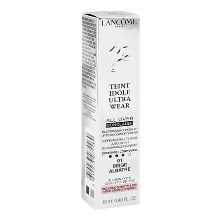 Lancome Paris Teint Idole Ultra Wear All Over Concealer, 01 Beige Albatre, For All Skin Types, 13ml - Image 2