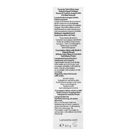 Lancome Paris Teint Idole Ultra Wear & Comfort Foundation Stick, 250 Bisque W 025 Beige Lin, For Sensitive Skin, 9.5g - Image 4