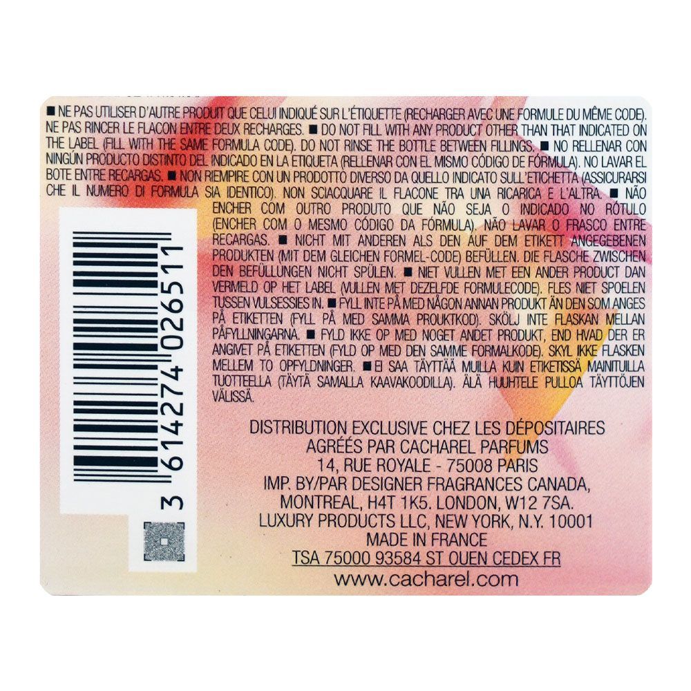 Cacharel Ella Ella, Eau De Parfum, For Women, 100ml - Image 5