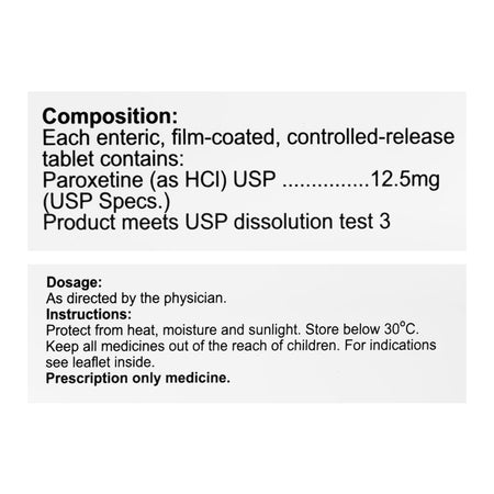 Genetics Pharmaceuticals Paromax Cr Tablet, 12.5mg, 1-Strip - Image 2