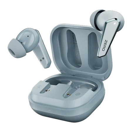 Zero Flair ENC Wireless Z Earbuds, 350mAh Case Battery, IPX4 Waterproof, Cool Blue - Main Image