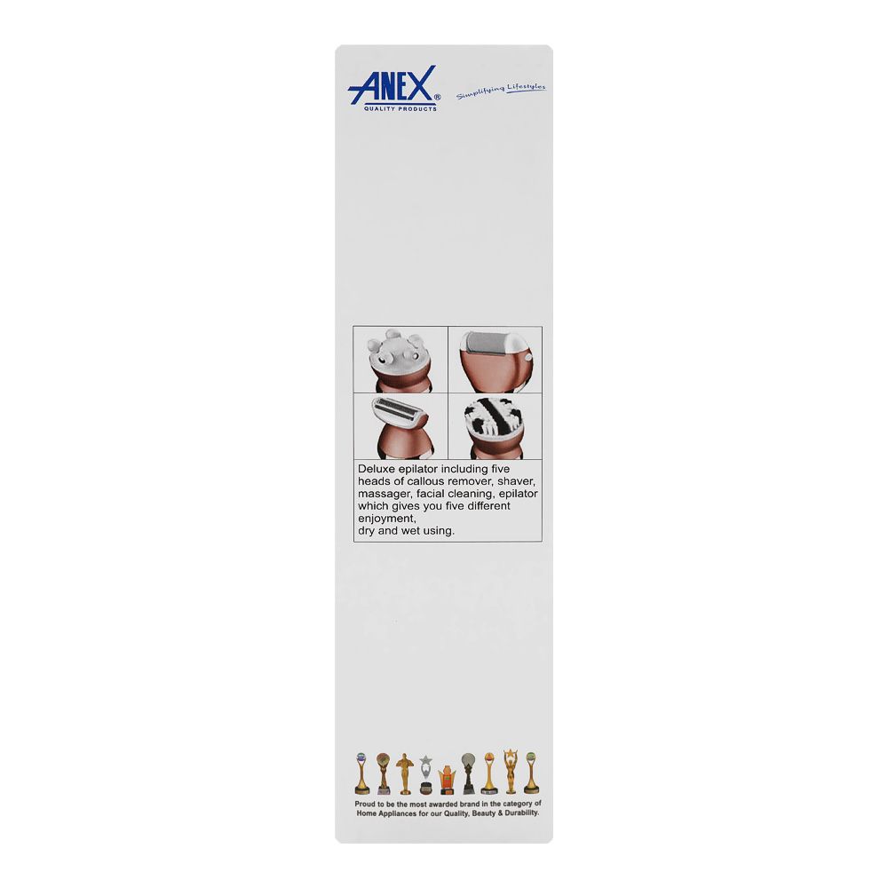 Anex Deluxe Epilator, 1400-1600W, 220-240V, AG-7045 - Image 4