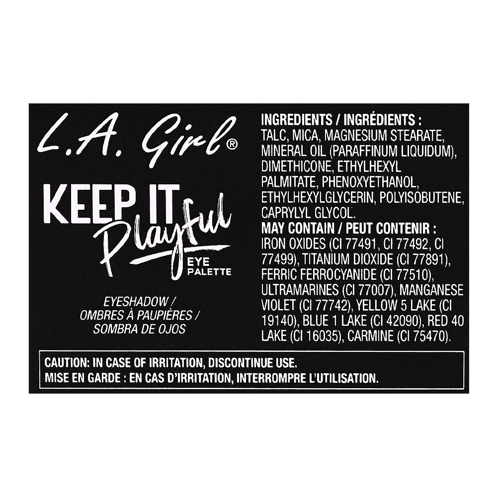 L.A. Girl Keep It Playful Eyeshadow Palette, GES436 Playtime, 14g, 9-Pack - Image 4