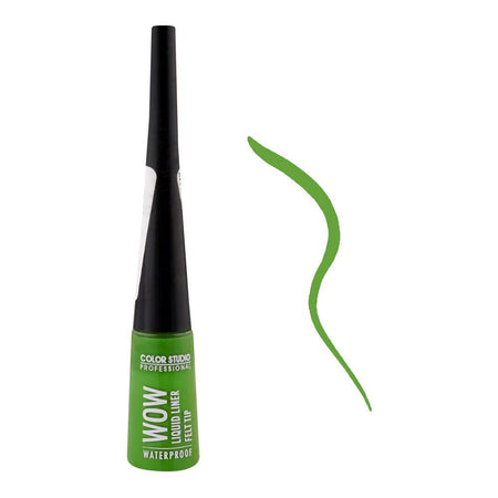 Color Studio Wow Liquid Eyeliner Felt Tip, Waterproof, Green, 4.5ml - Image 2