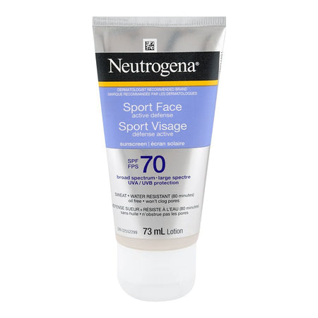 Neutrogena Sport Visage Sunscreen Lotion, SPF-70, Water Resistant, 73ml - Main Image