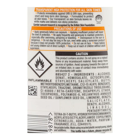 Garnier Ambre Solaire Invisible Protect Bronze High Sun Protection Spray, SPF-30, For All Skin Tones, 200ml - Image 3