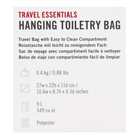 Victorinox Travel Essentials Hanging Toiletry Bag, Black, 9 Liters, 653374 - Image 6