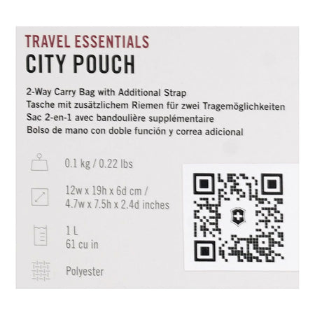 Victorinox Travel Essentials City Pouch Frost, Grey, 1 Liter, 653377 - Image 5