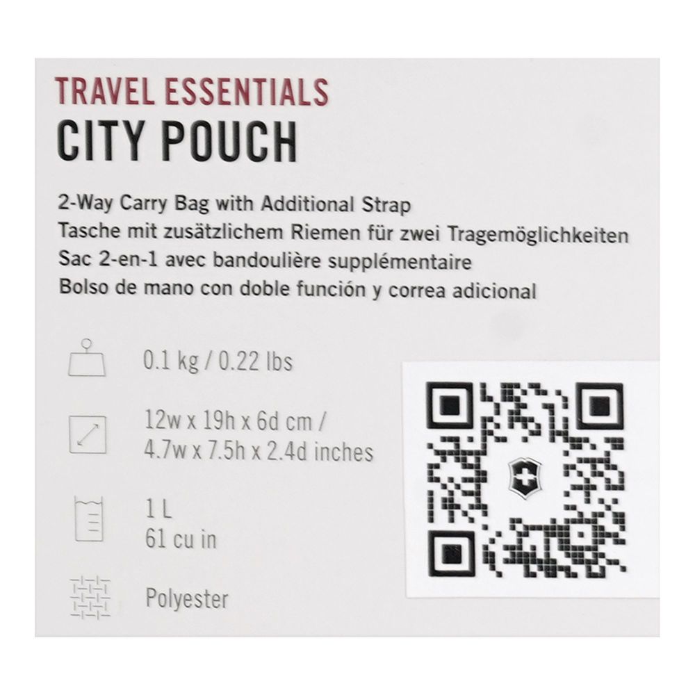 Victorinox Travel Essentials City Pouch Frost, Grey, 1 Liter, 653377 - Image 5