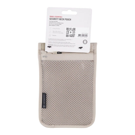 Victorinox Travel Essentials Security Neck Pouch Sand, Beige, 653379 - Image 2