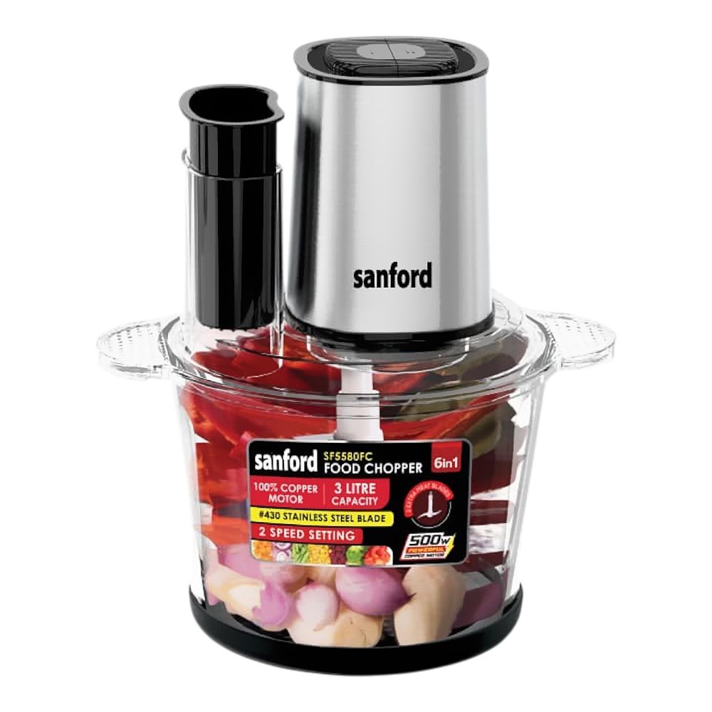 Sanford 6-In-1 Multi-Functional Food Chopper, 500W, 220-240V, SF-5580FC - Main Image