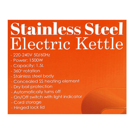 Sayona Borosilicate Glass Electric Kettle, 1500W, 1.5 Liter, SK-2438 - Image 5