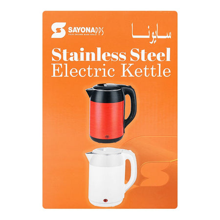 Sayona Stainless Steel Electric Kettle, 1500W, 1.8 Liter, SK-2437 - Image 2