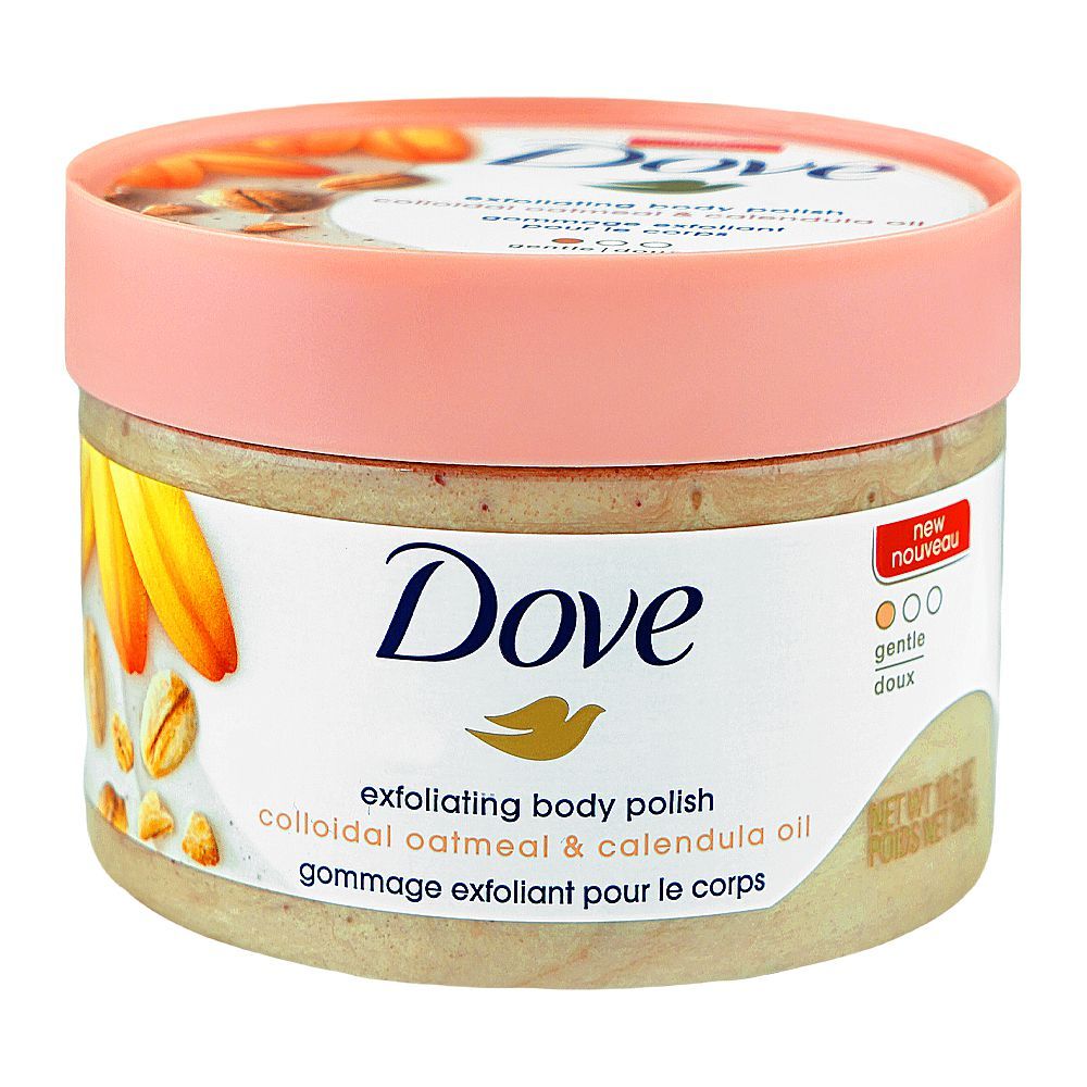 Dove Colloidal Oatmeal & Calendula Oil Exfoliating Body Polish, For Sensitive Skin, 298g - Main Image