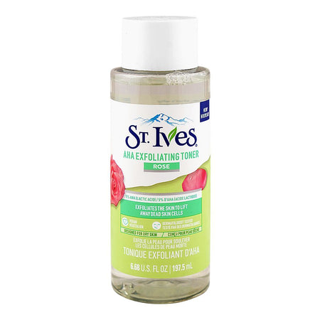 St.Ives Rose AHA Exfoliating Toner, 5% Lactic Acid, 5% Acide Lactique, For Dry Skin, 197.5ml - Main Image
