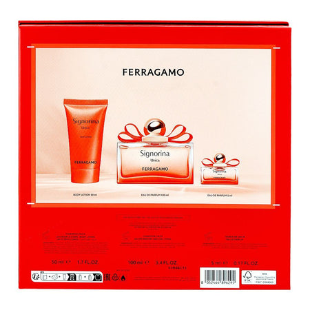 Salvatore Ferragamo Signorina Unica Set For Women, Eau De Parfum 100ml + Eau De Parfum 5ml + Body Lotion 50ml - Image 3