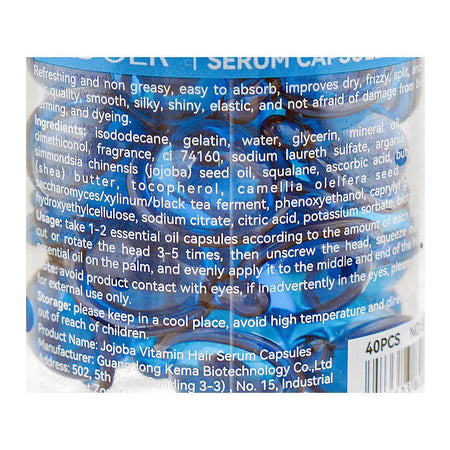 Sadoer Jojoba Vitamin Hair Serum Capsule, For Dry & Frizzy Hair, 40-Pack - Image 3