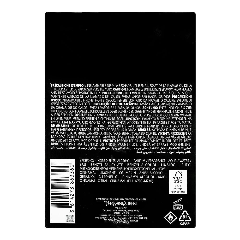 Yves Saint Laurent Black Opium Le Parfum, For Women, 90ml - Image 3