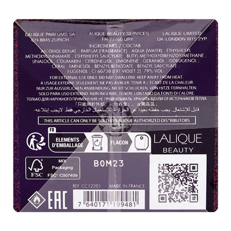 Lalique Amethyst Exquise, Eau De Parfum, For Women, 100ml - Image 2