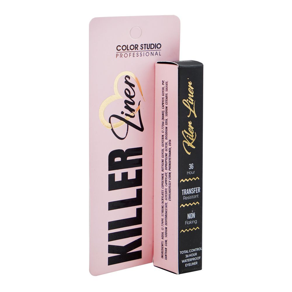 Color Studio Transfer Resistant Non Flaking Killer Waterproof Eyeliner - Image 2