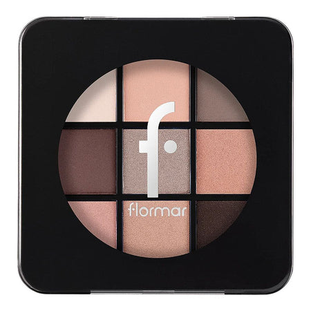 Flormar Eye Shadow Palette, 005 Nude Dude, 9-Pack - Image 2
