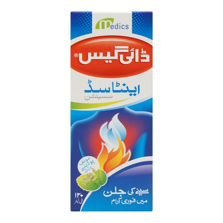 Medics Digas Antacid Syrup, 120ml - Image 2