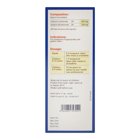 Medics Digas Antacid Syrup, 120ml - Image 4