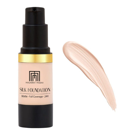 Masarrat Misbah Silk Foundation, Porcelain, 10ml - Main Image