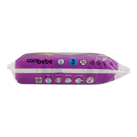 Canbebe Baby Diapers, Midi No 3, 4-9KG, 56-Pack - Image 5