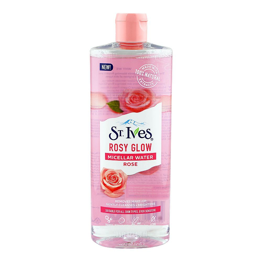 St.Ives Fresh Glow Rose Micellar Water, For All Types Of Skin, 400ml - Main Image