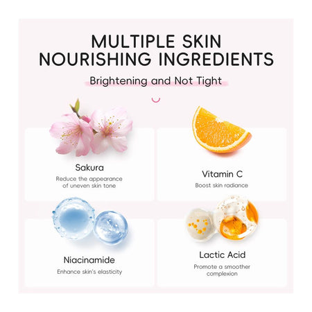 Laikou Japan 2-In-1 Sakura Exfoliating Scrub, Lactic Acid + Vitamin C, For Radiant Skin 350g, LK81997A - Image 5