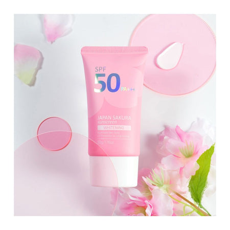 Laikou Japan Sakura Whitening Sunscreen, UVA & UVB Protection, SPF50 PA+++ 50g, LK98988D - Image 4