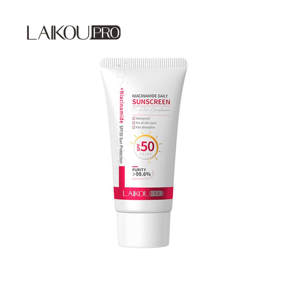 Laikou Pro Niacinamide Daily Sunscreen, Waterproof, SPF50 PA+++ For All Types Of Skin, 50g, LK97752C - Main Image